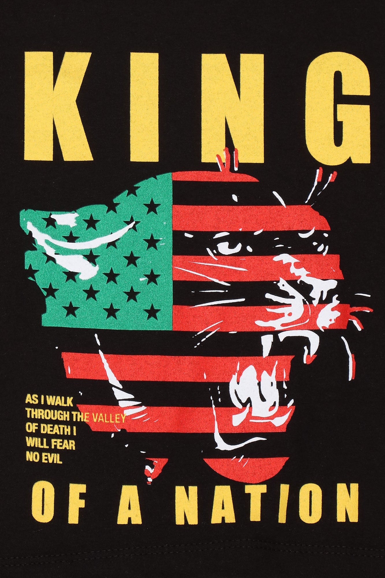 Mini -König einer Nation Kurzarm Tee - schwarz