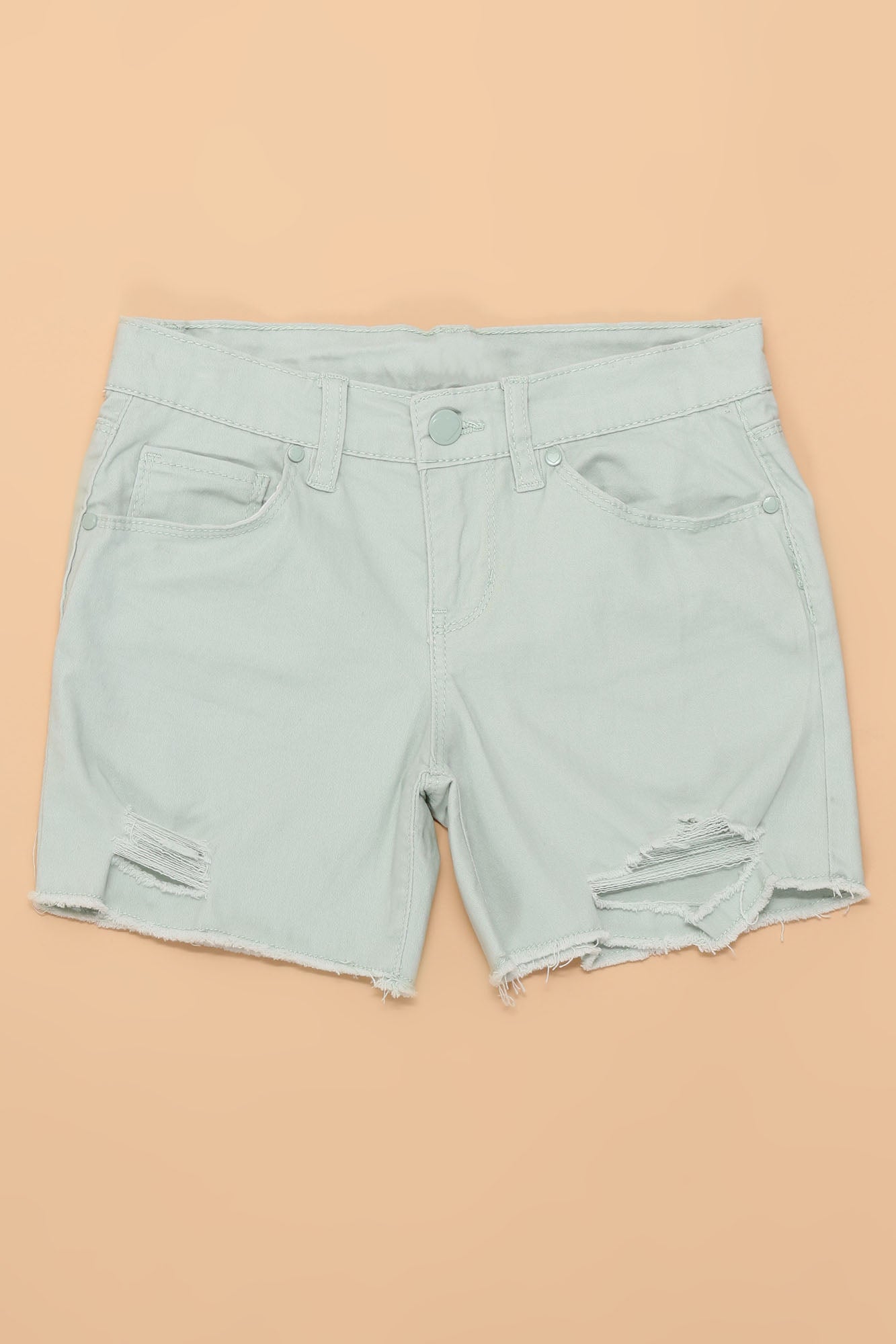Mini Sugar Sweet Denim Shorts - Salbei