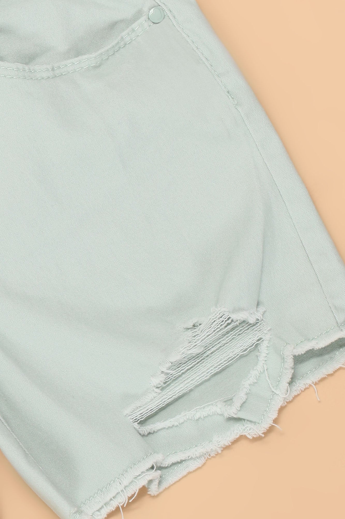 Mini Sugar Sweet Denim Shorts - Salbei