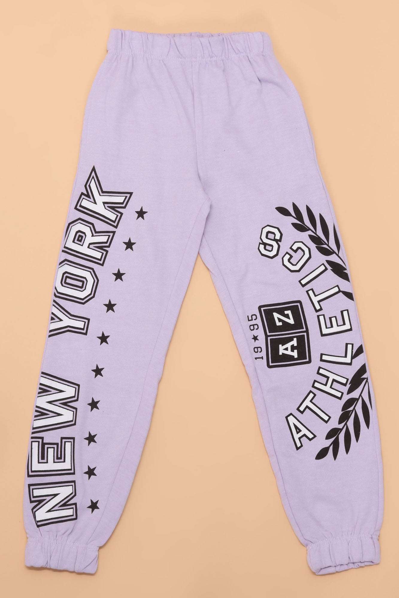 Mini gedruckt Fleece Jogger - Lilac