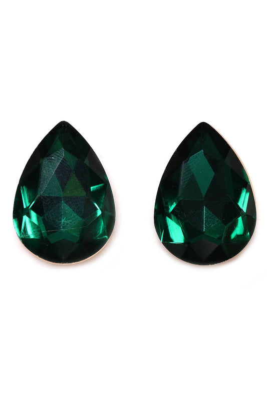 Gib ihn auf Drop -Ohrringe - Emerald