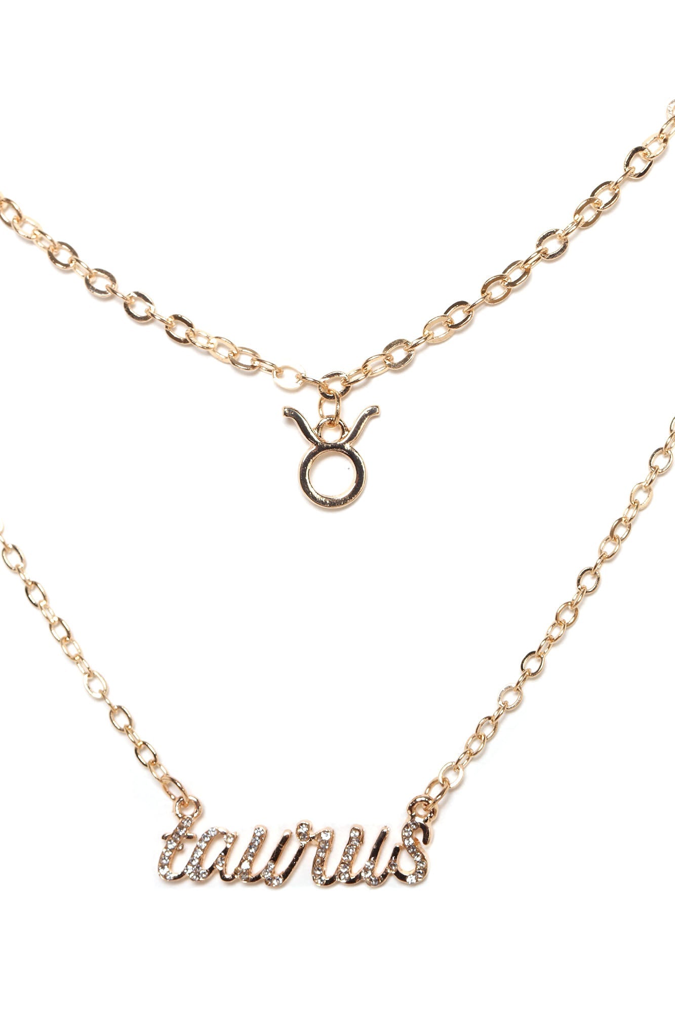 Taurus ist meine Zeichenschichtkette - Gold