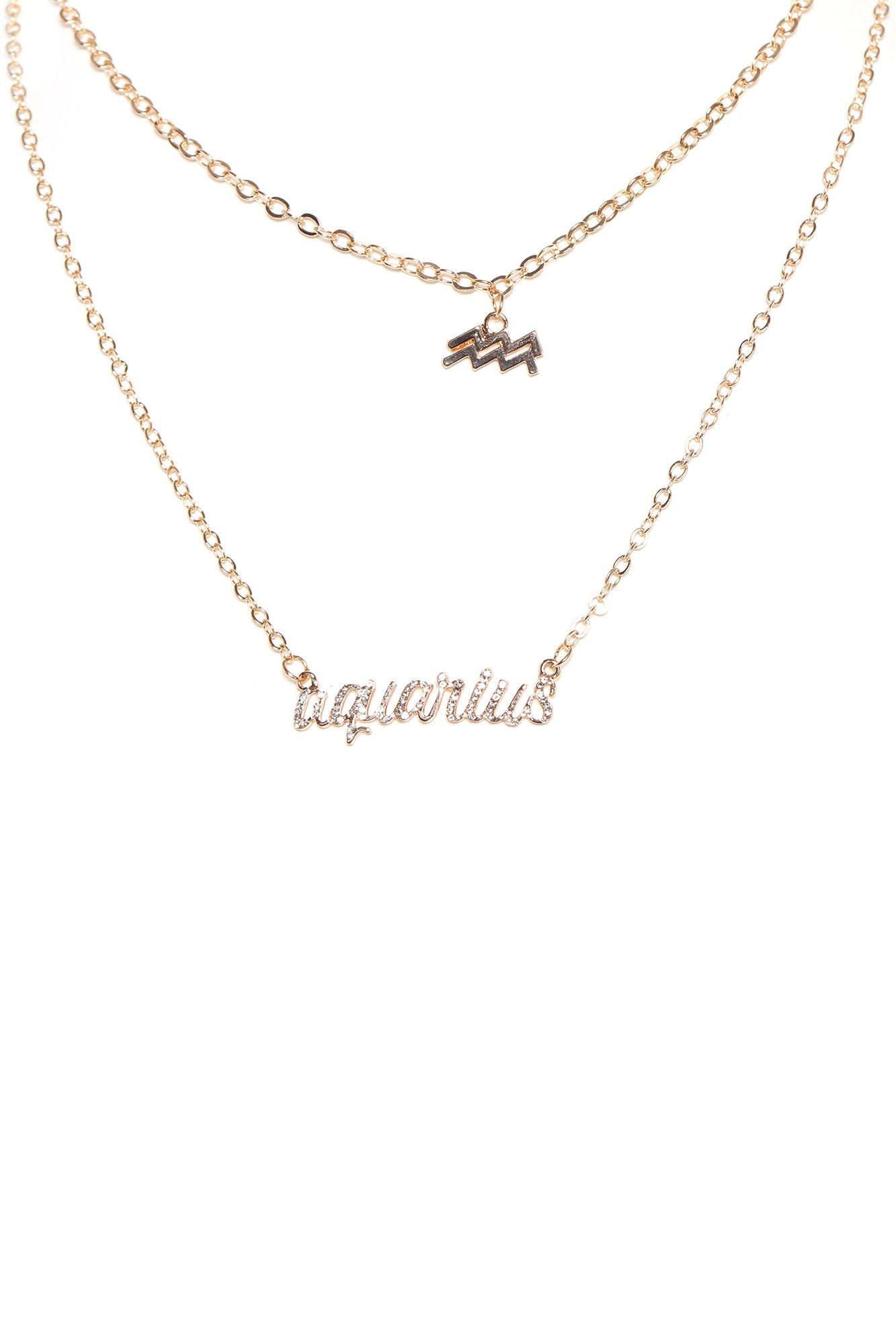 ایکویریس میرا سائن پرتوں والا ہار ہے - سونا