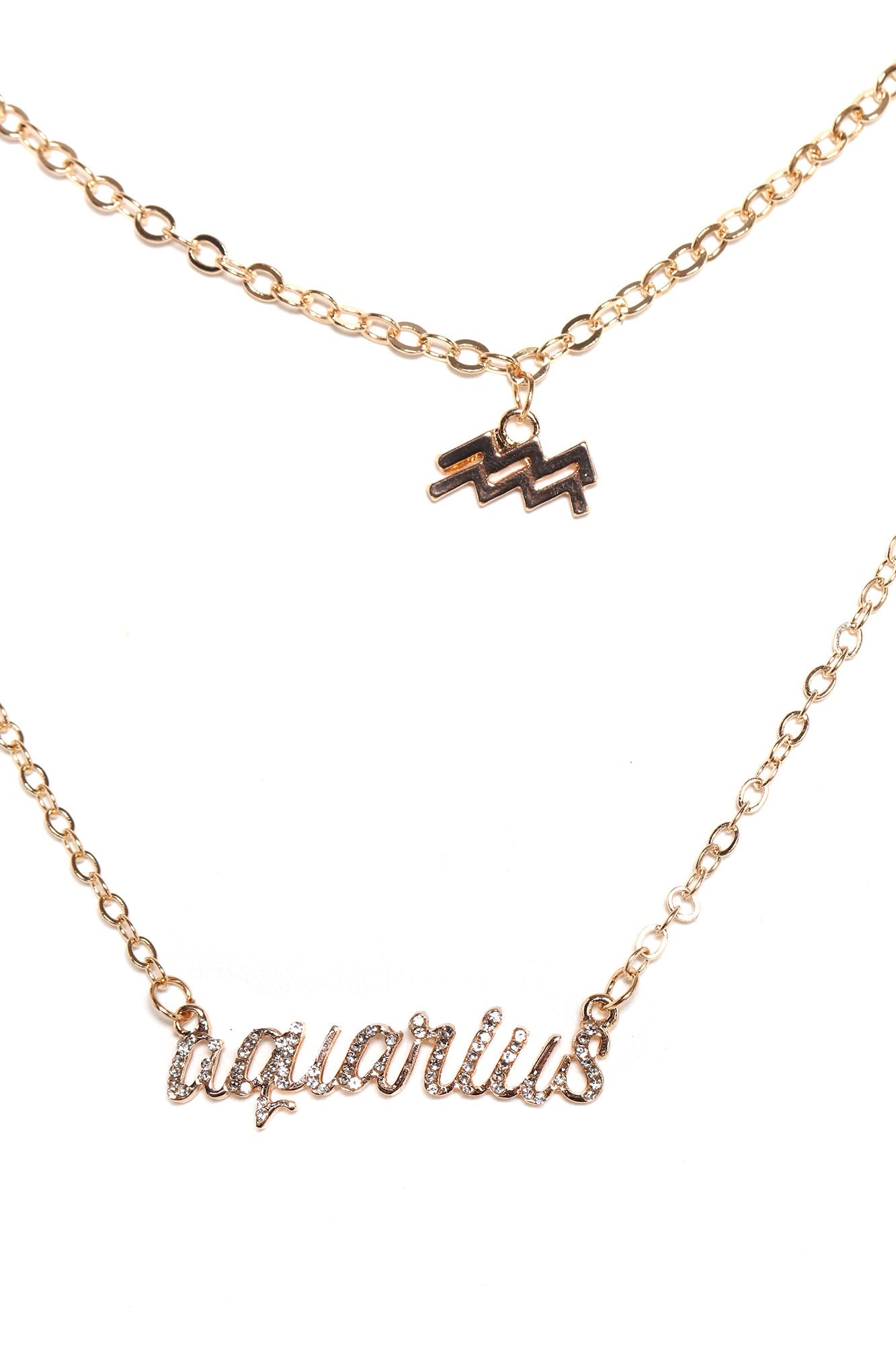 ایکویریس میرا سائن پرتوں والا ہار ہے - سونا