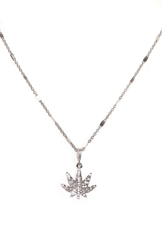 اعلی rhinestone ہار میں - چاندی