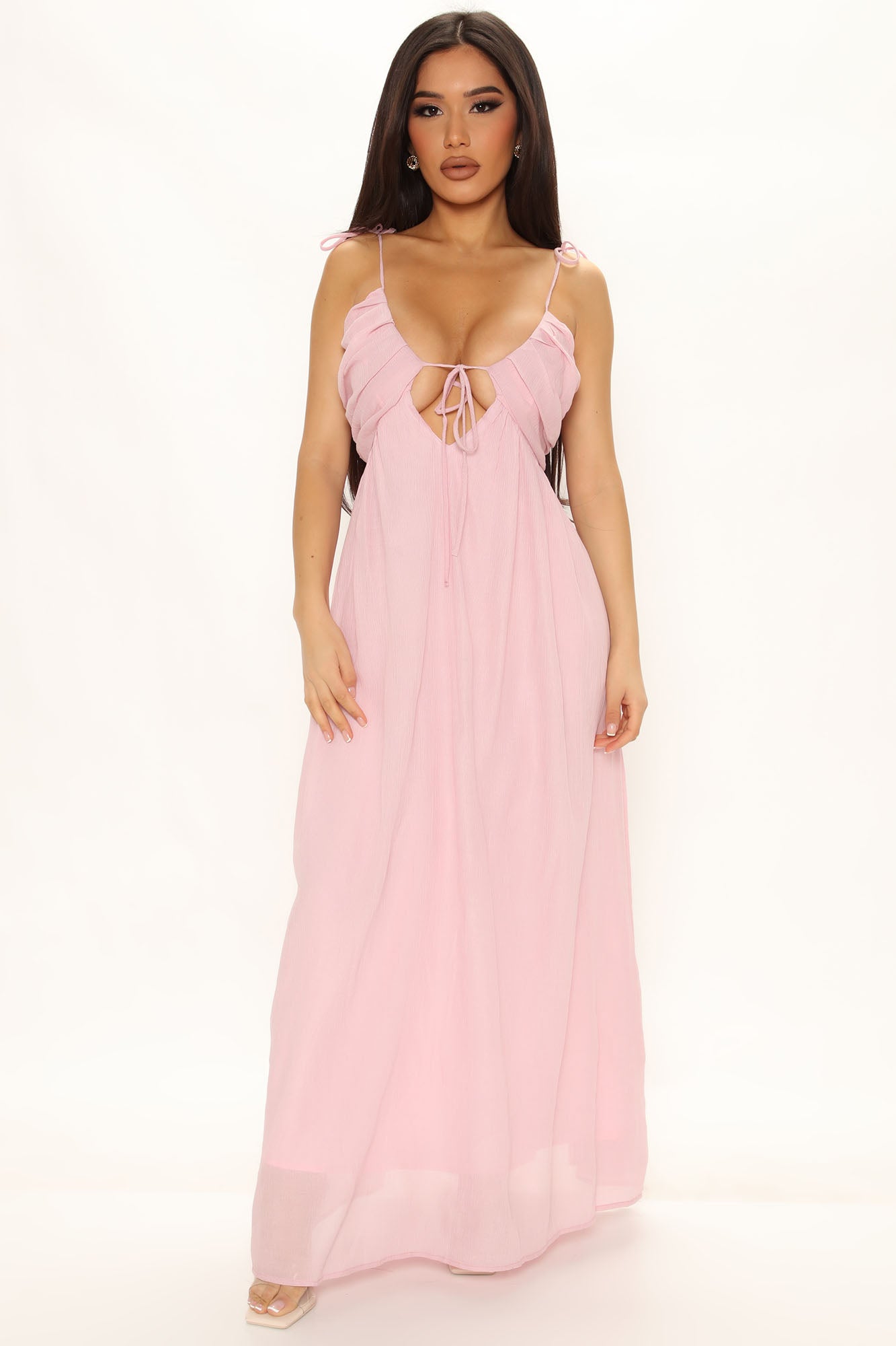 Halten Sie mein Wort Maxi Kleid - mauve