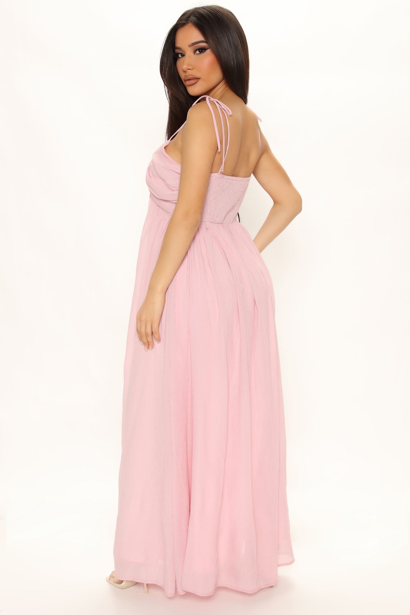 Halten Sie mein Wort Maxi Kleid - mauve