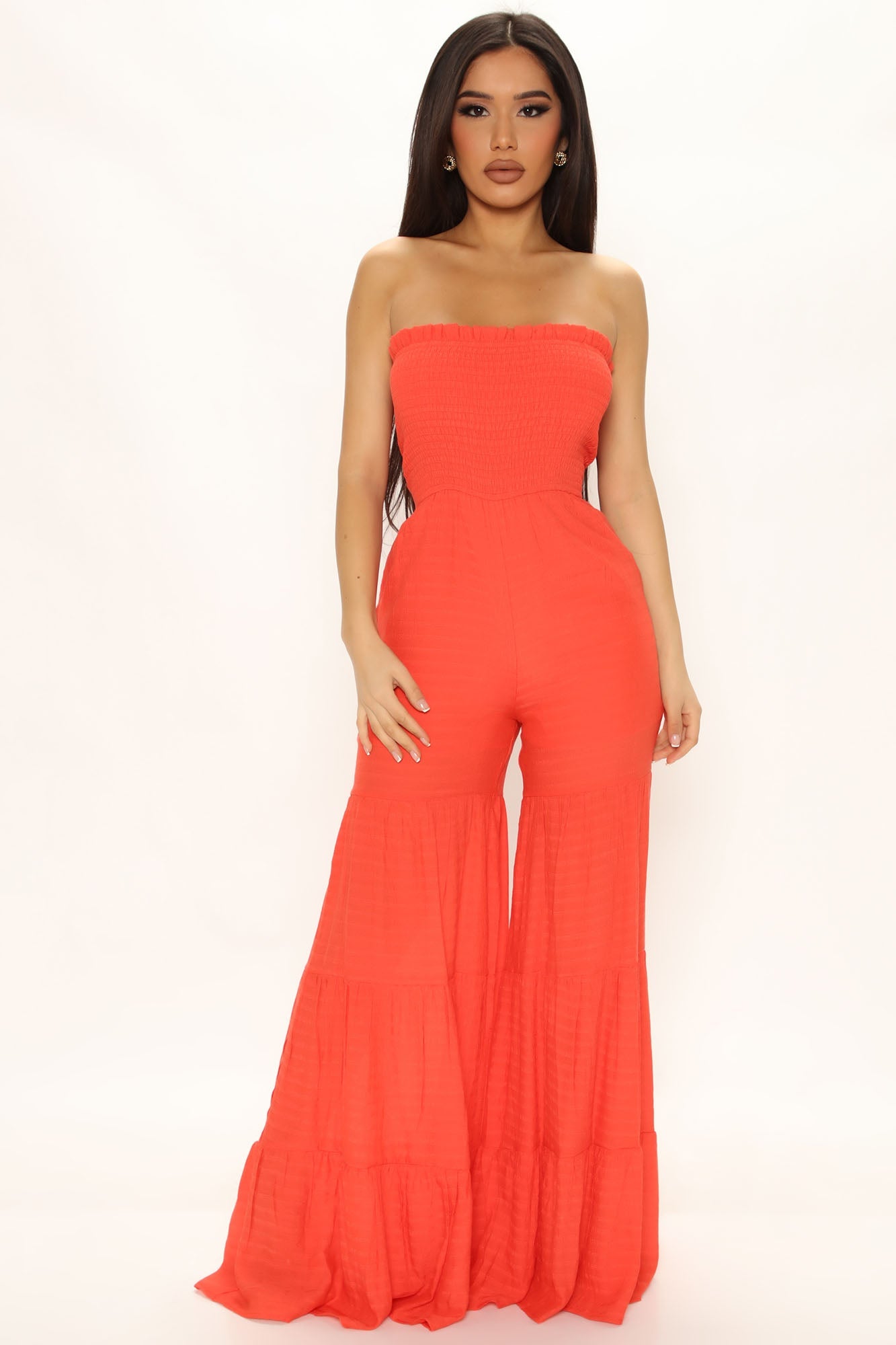 موسم گرما کی راتیں جمپ سوٹ - اورنج