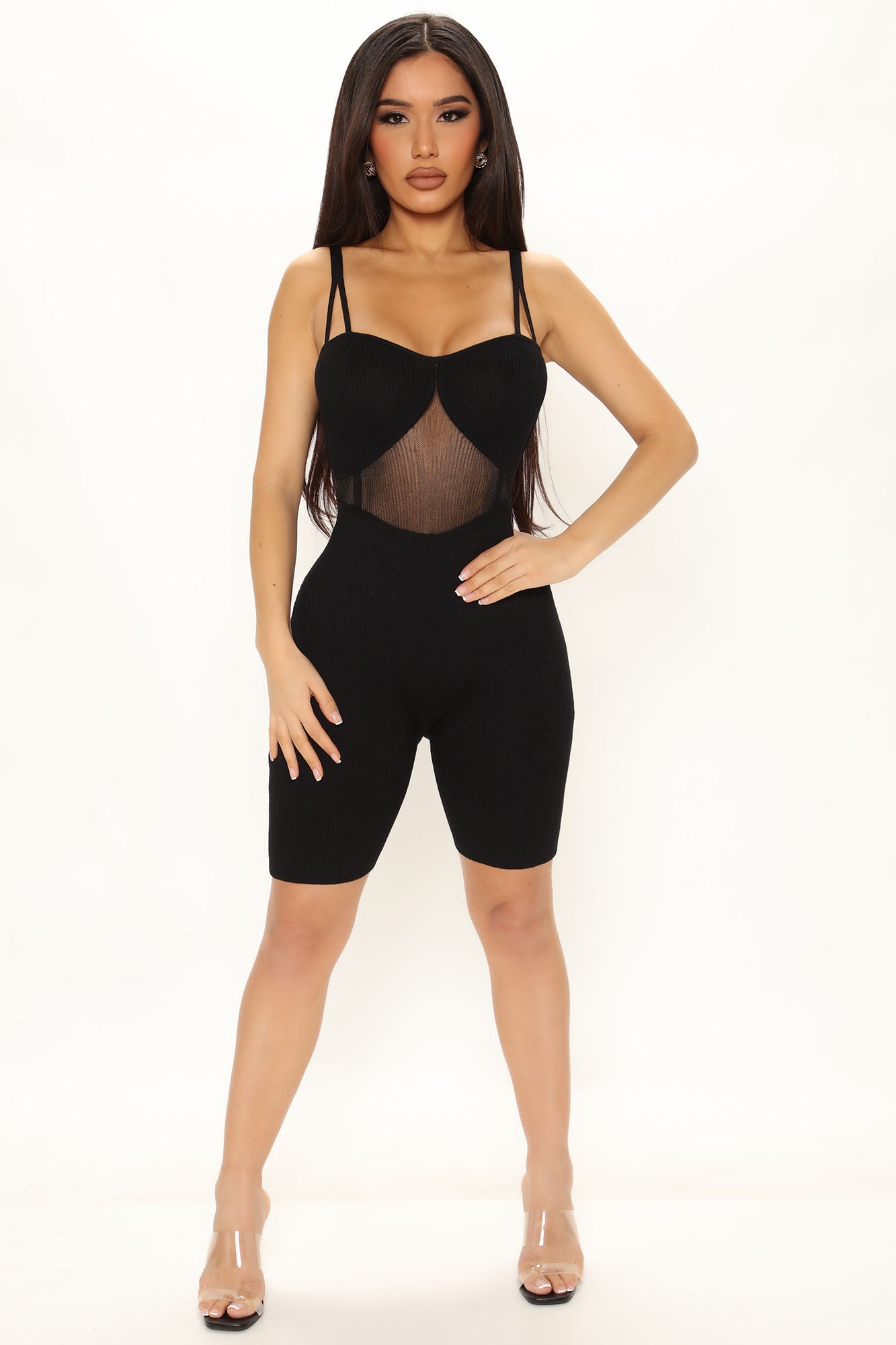 Briley Biker kurzer Strampler - Schwarz