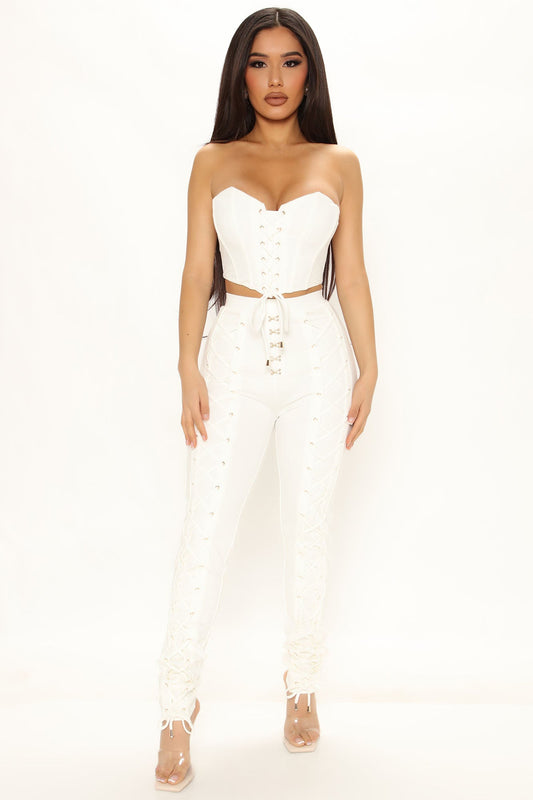 ایریا لیس اپ پینٹ سیٹ 29.5 - سفید