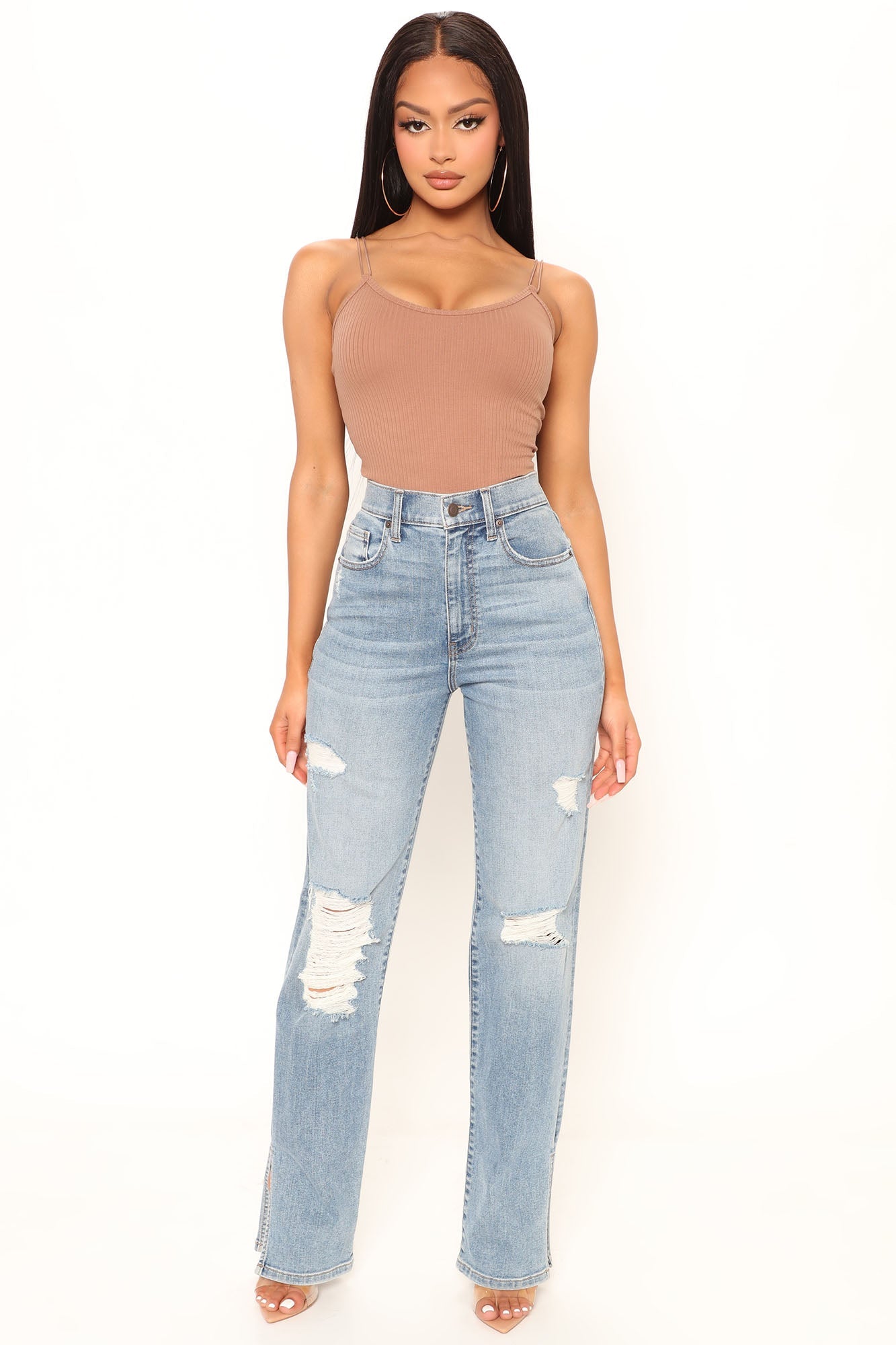 راہیل اسٹریپی بوڈسوٹ - موچا