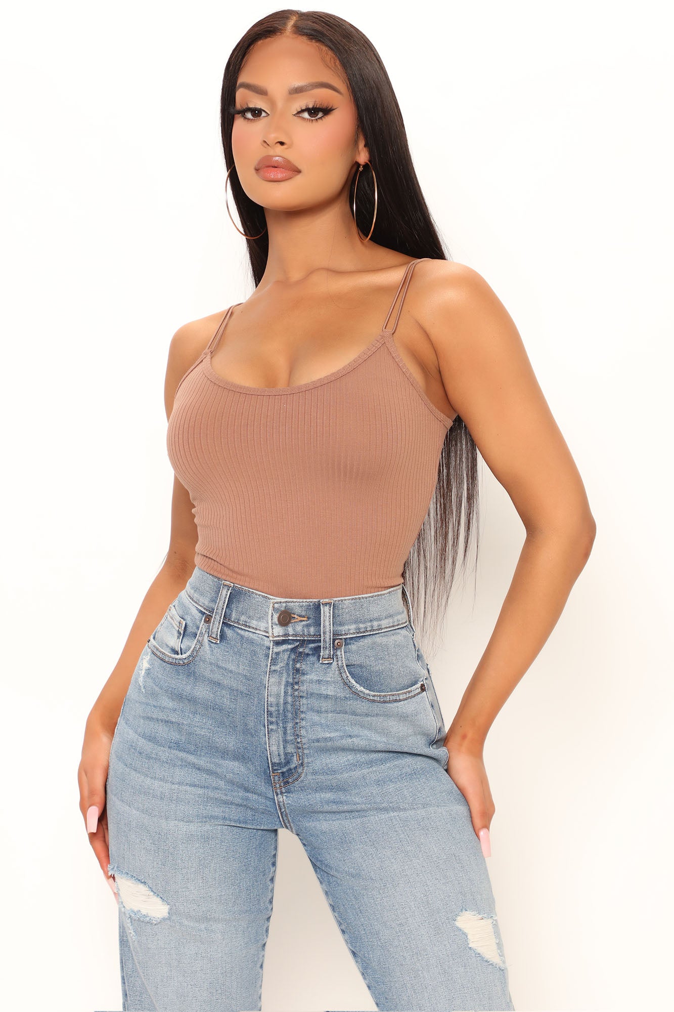 راہیل اسٹریپی بوڈسوٹ - موچا