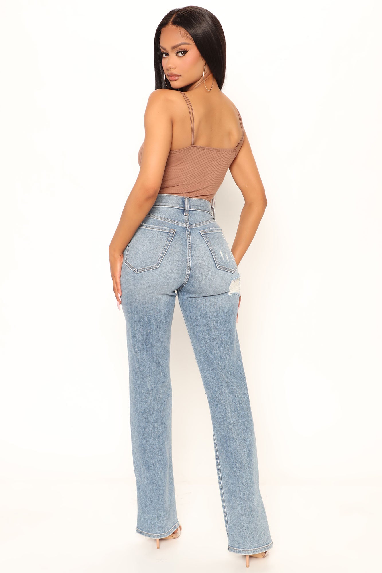 راہیل اسٹریپی بوڈسوٹ - موچا