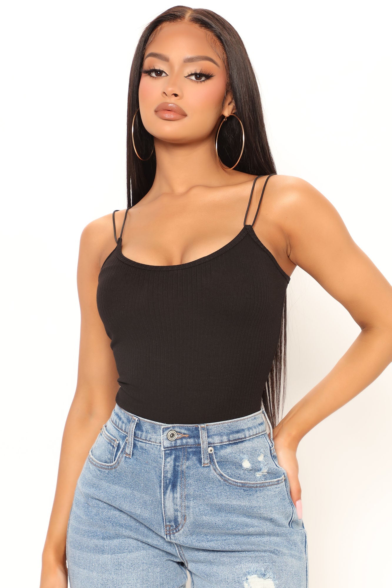 Rachelle Riemchen Bodysuit - Schwarz