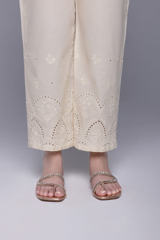 Embroidered Cotton Pants