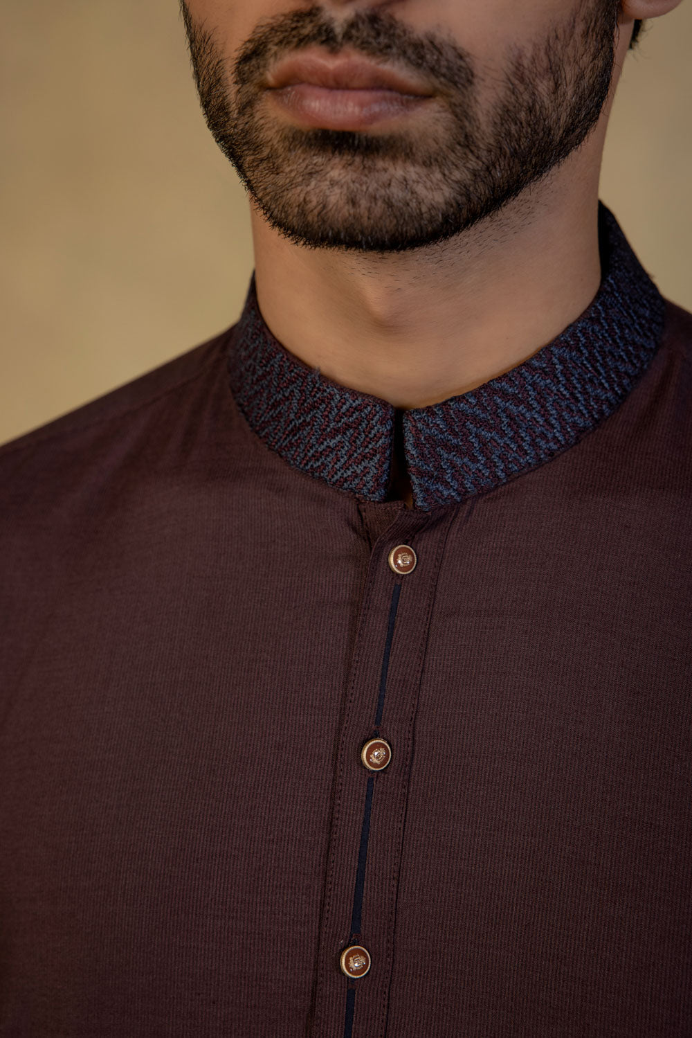 Embroidered Wash & Wear Suit