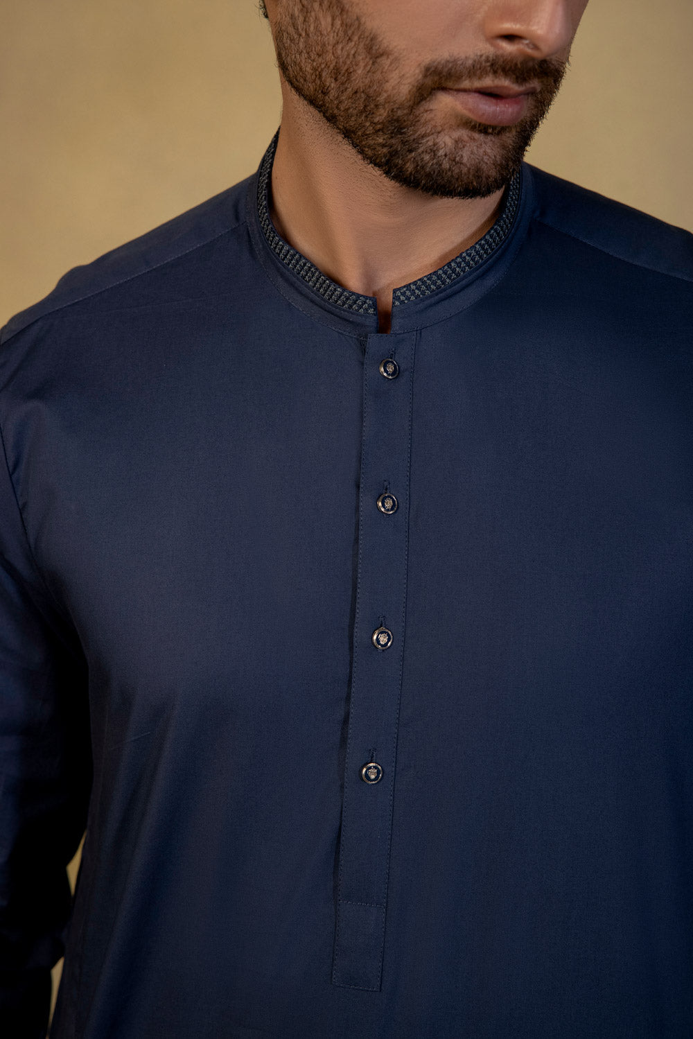 Embroidered Cotton Suit