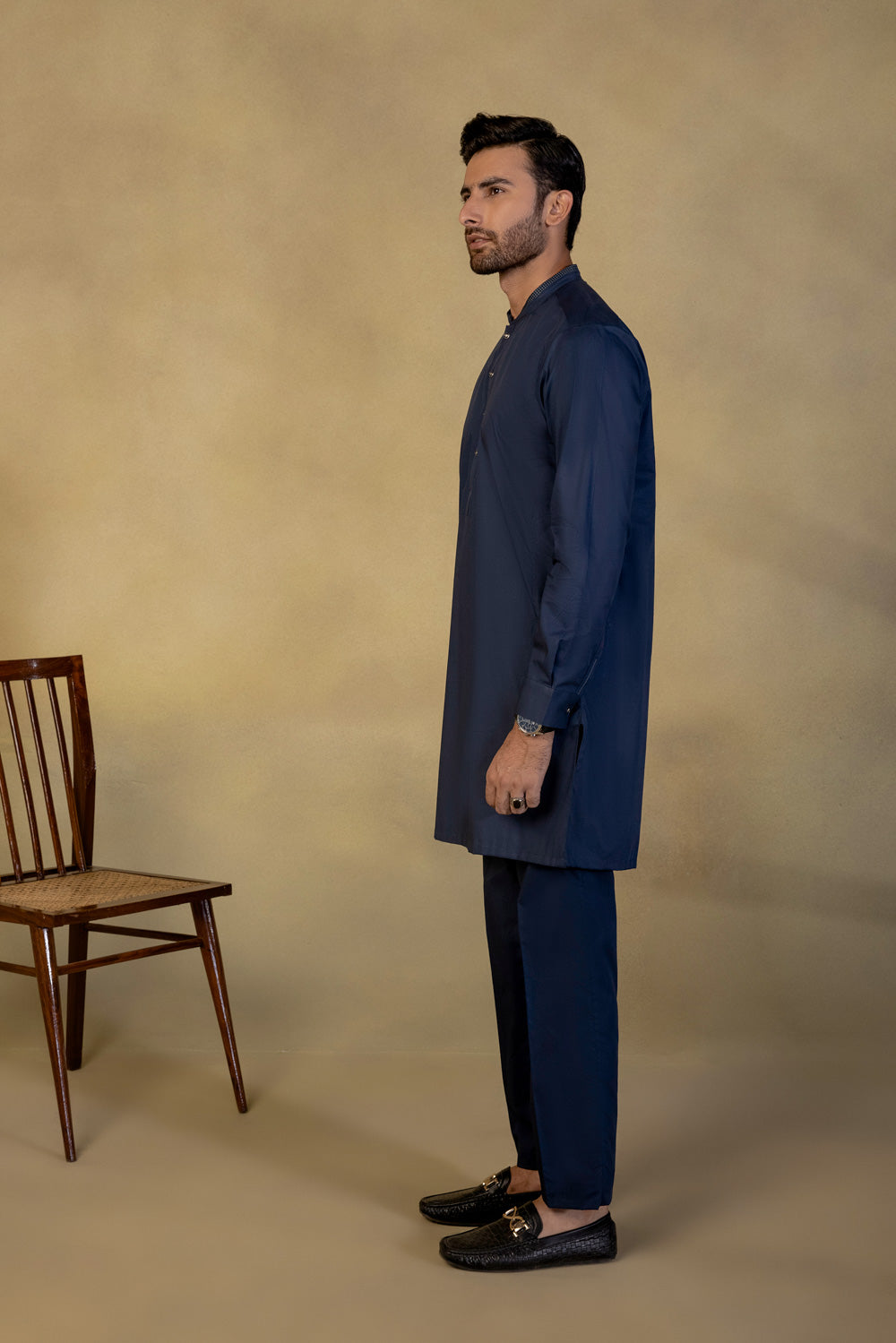 Embroidered Cotton Suit