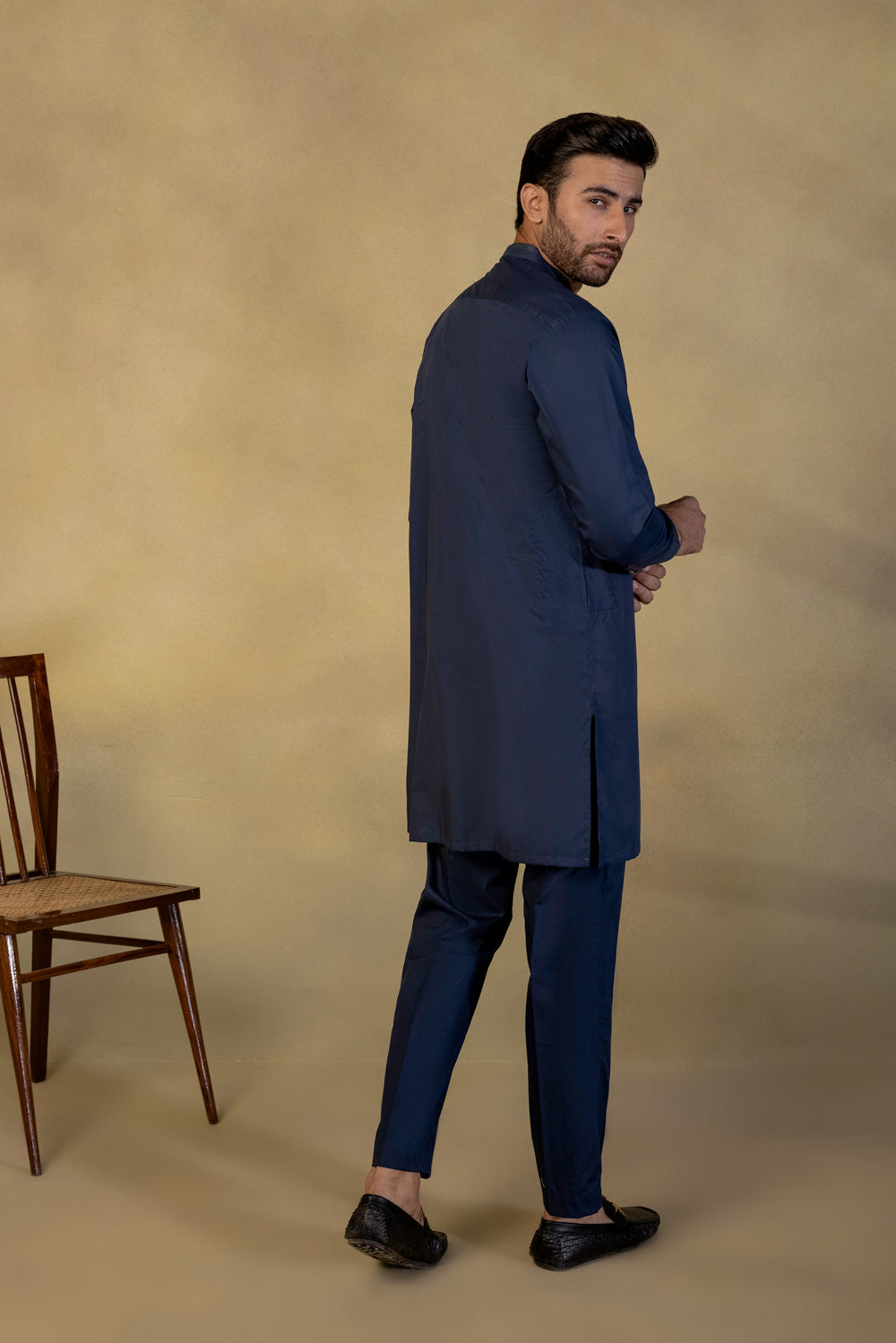 Embroidered Cotton Suit