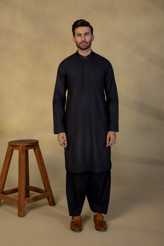 Embroidered Cotton Suit