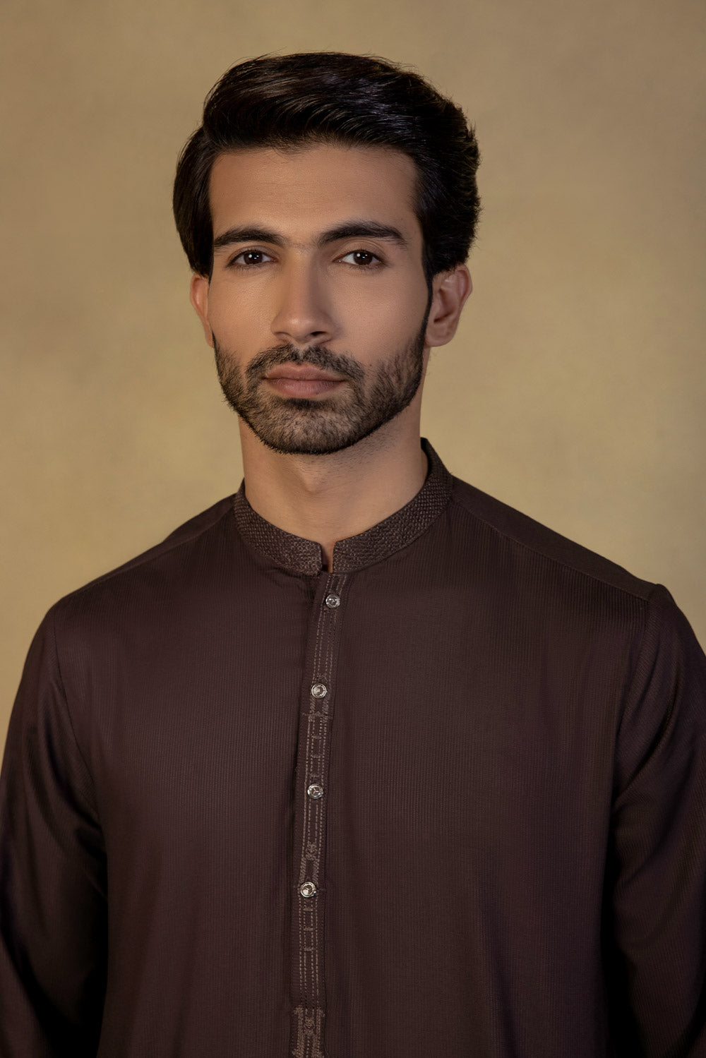 Embroidered Dobby Suit