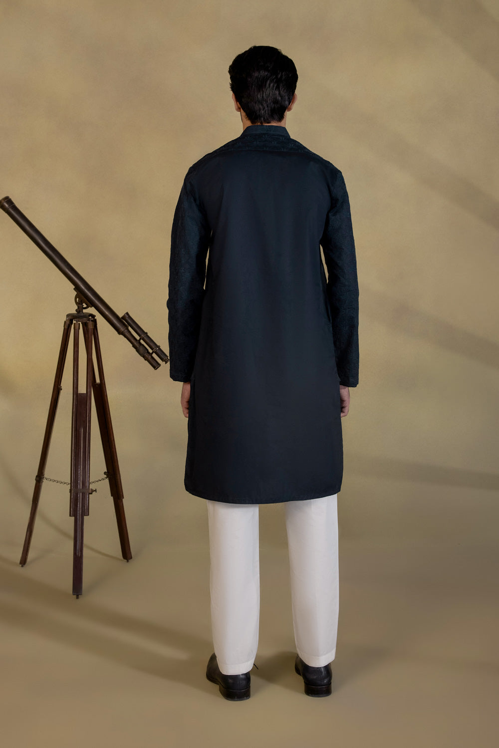 Schiffli Embroidered Kurta