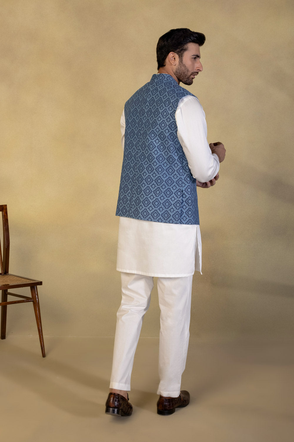 Schiffli Embroidered Waistcoat
