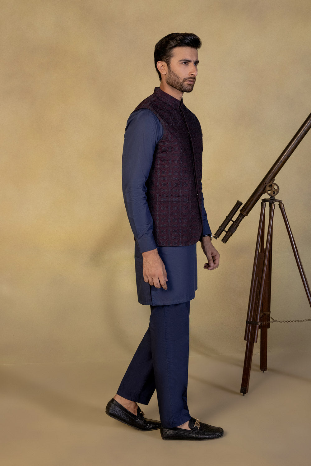 Schiffli Embroidered Waistcoat