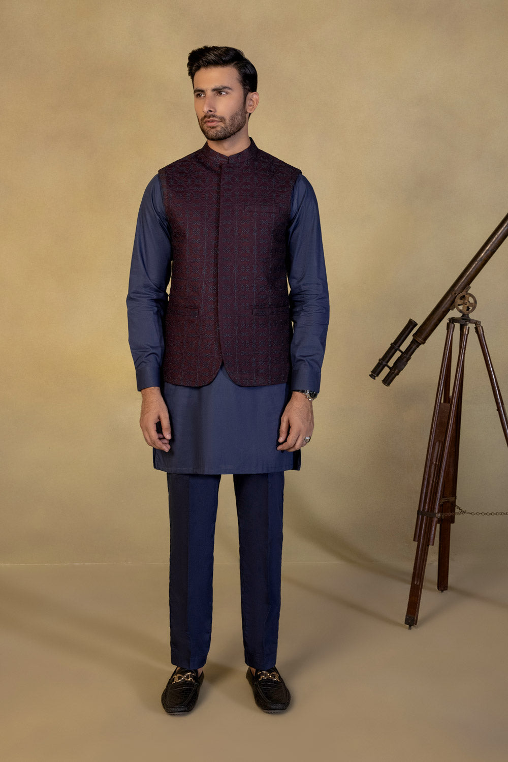 Schiffli Embroidered Waistcoat