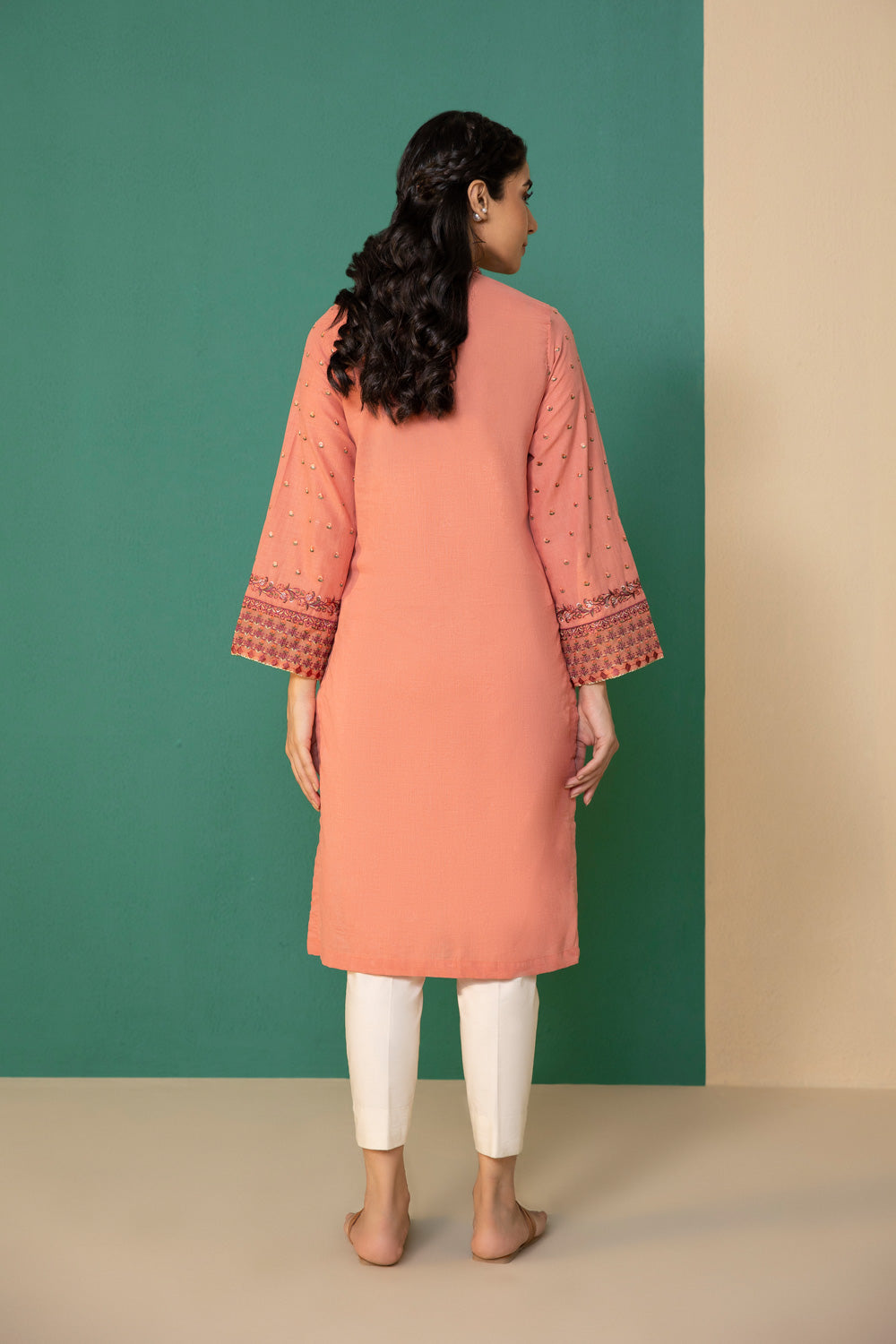 Embroidered Mélange Shirt