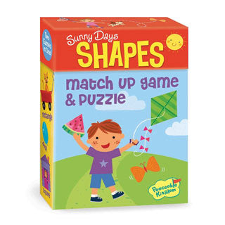 Sunny Day Shapes Match Up Game & Puzzle