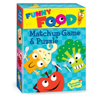 Funny Foods Match Up Game & Puzzle