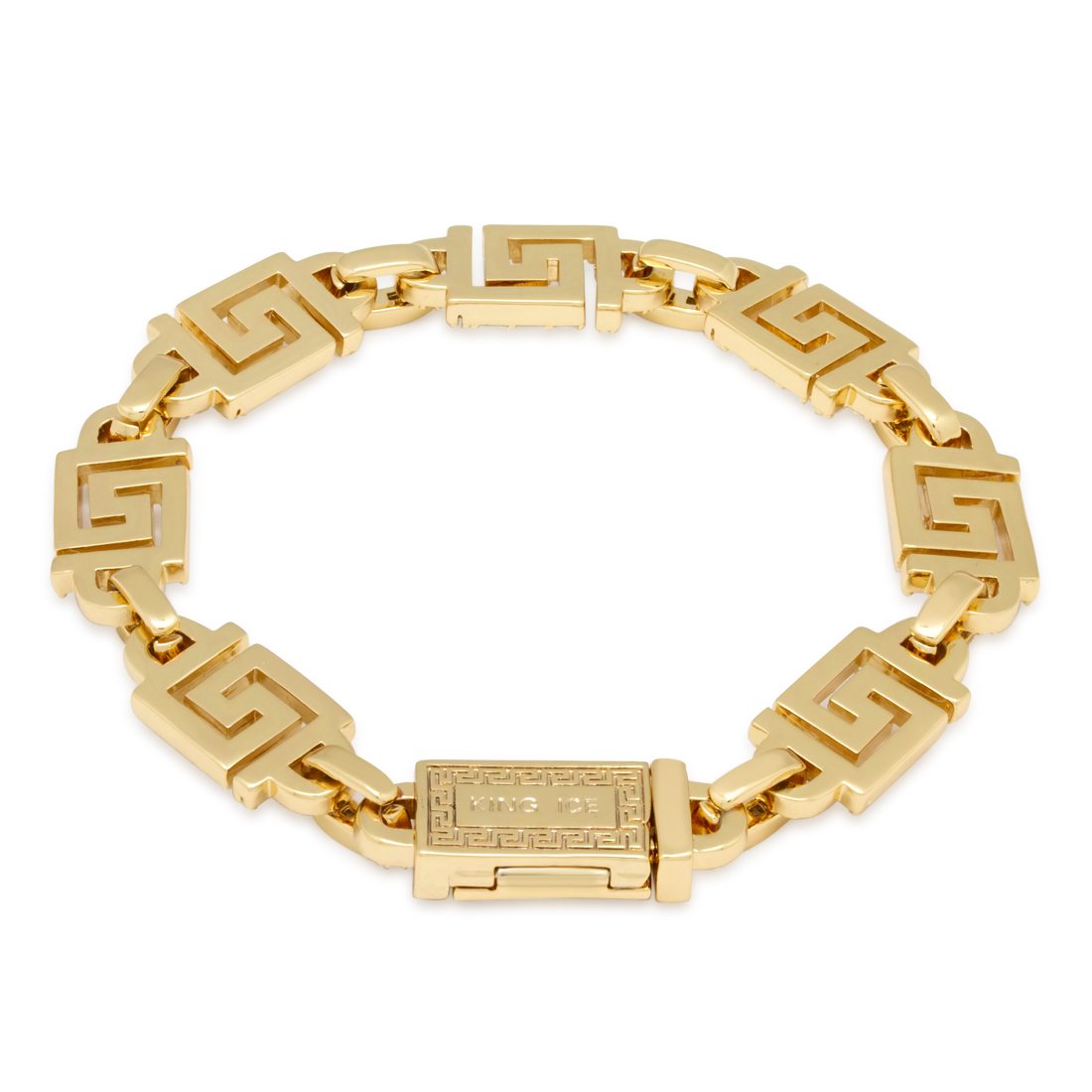 10 mm Iced Greek Key Armband