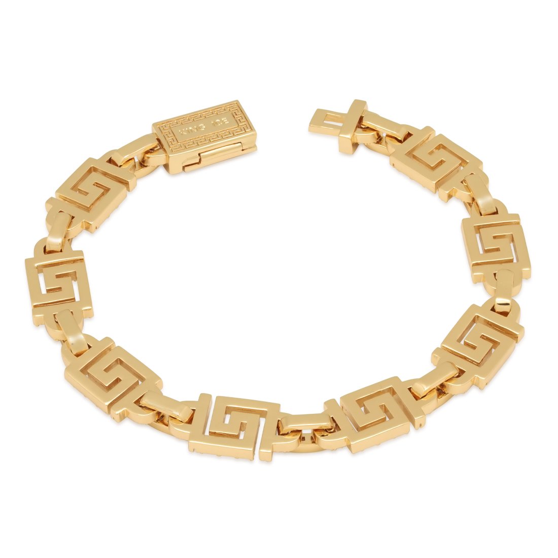 10 mm Iced Greek Key Armband