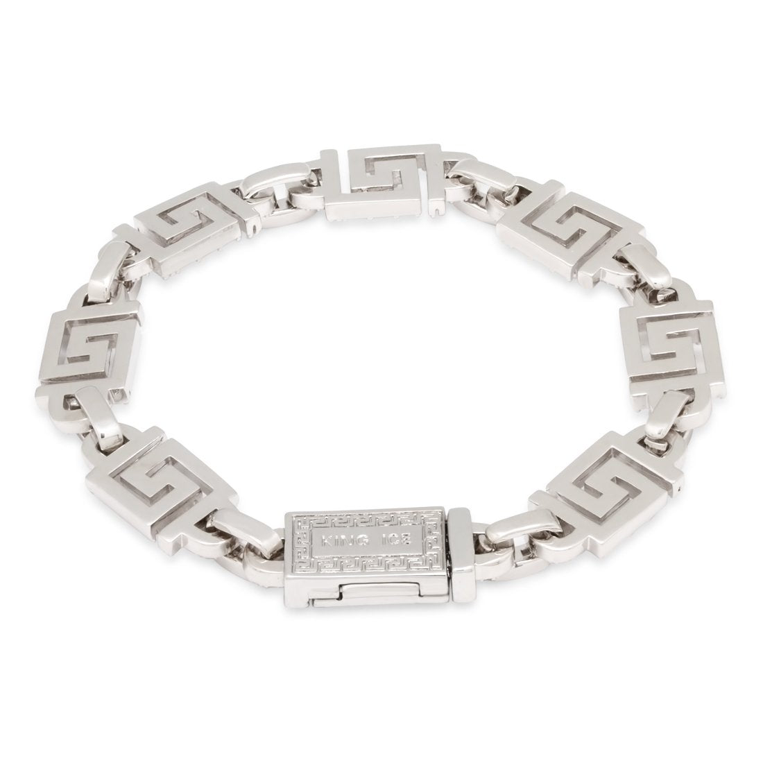 10 mm Iced Greek Key Armband