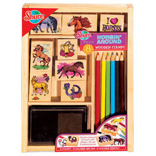 Horse Wooden Stamp Set