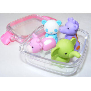 Zoo Animal Erasers in a Box
