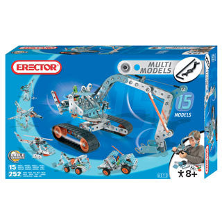 Erector 15 Model Set - 252 pcs
