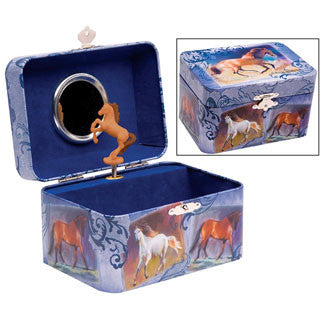 Horse Tin Jewelry Box
