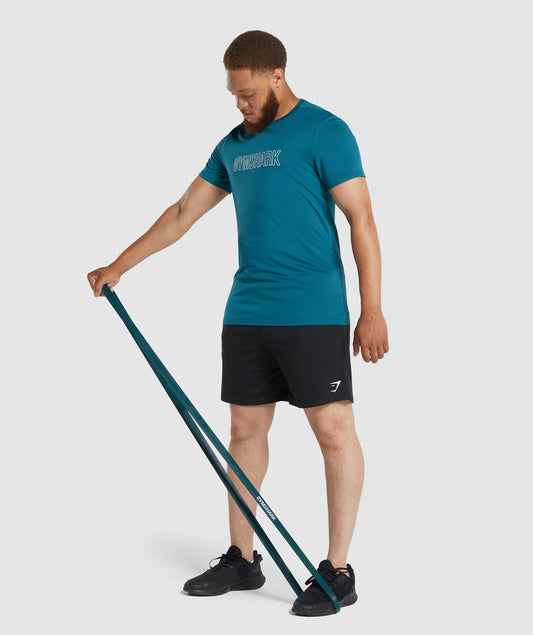 Gymshark 11 kg bis 36 kg Widerstand Band - blaugrün