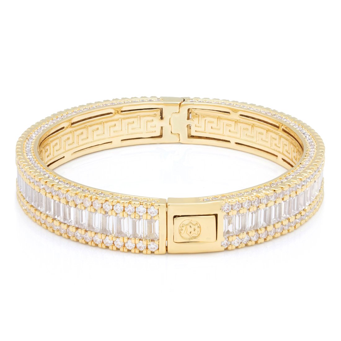 11mm Baguette-Cut Bangle Bracelet