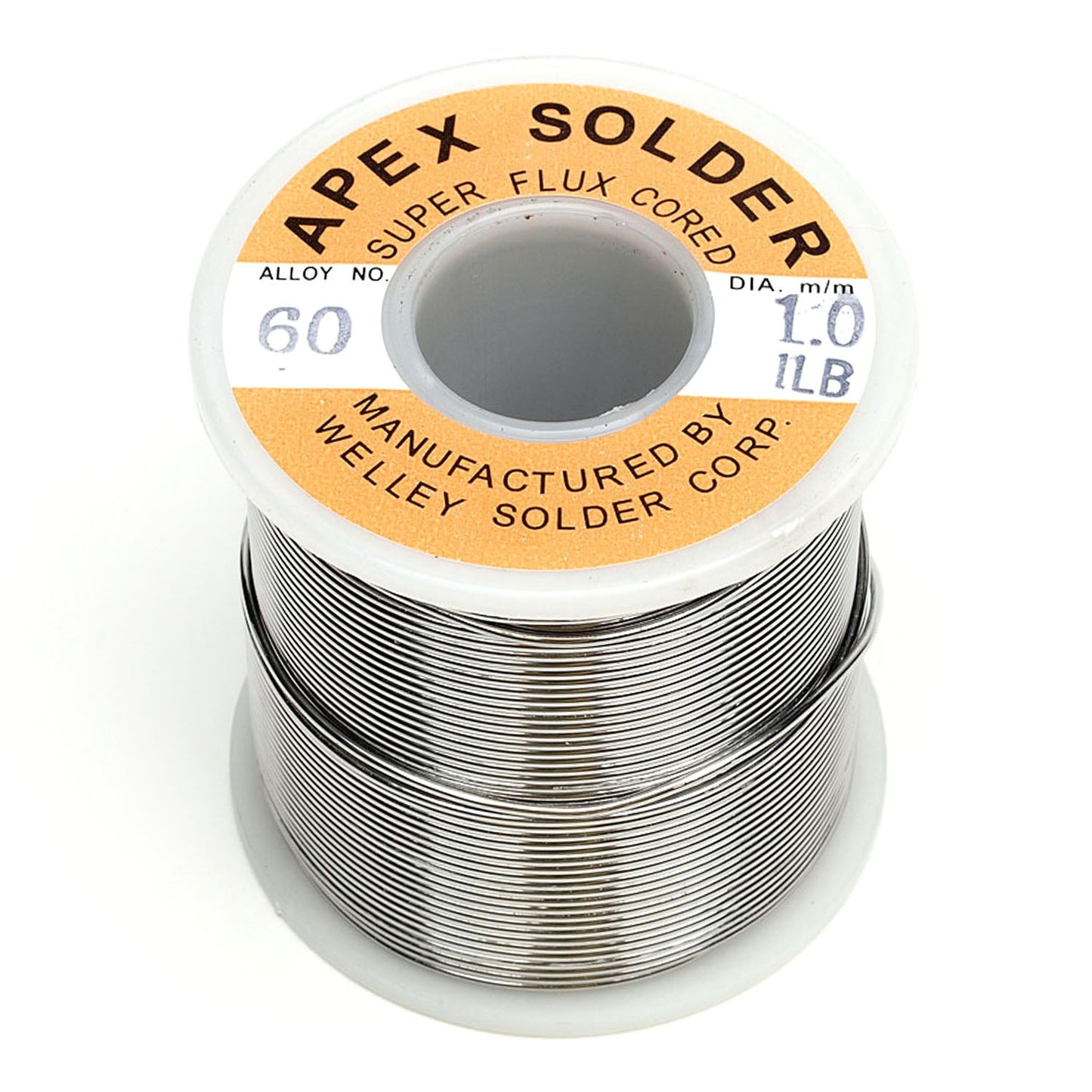 125-641010A 1.0m 1.0lb 60/40 APEX Solder wire