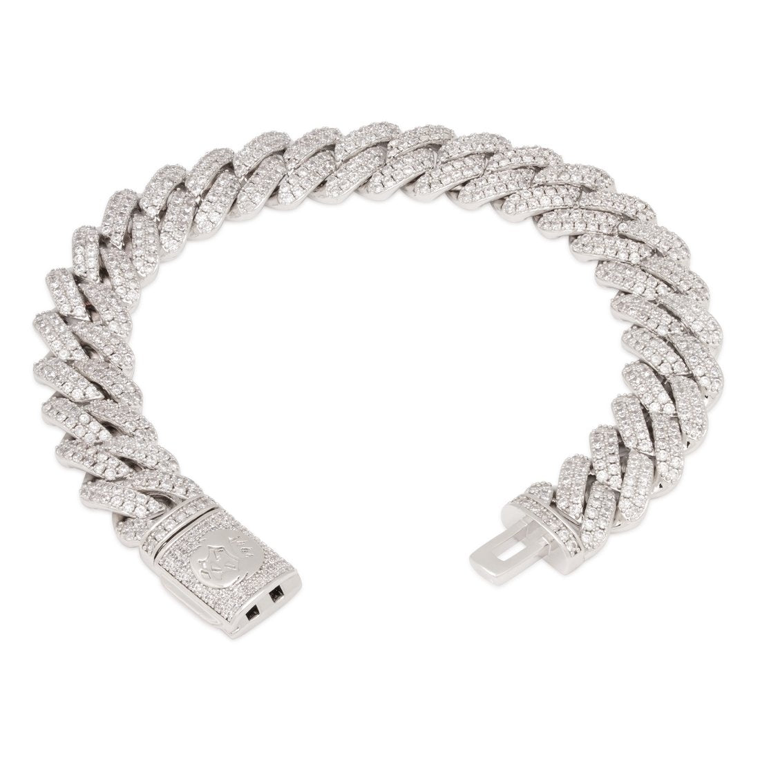 12mm Iced Diamond Cut Miami Cuban Link Bracelet