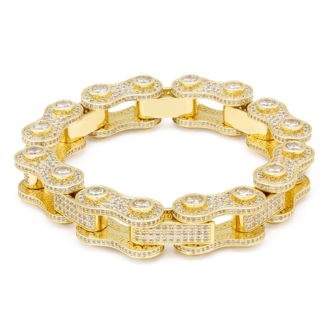 14 mm Iced Bike Kettenarmband