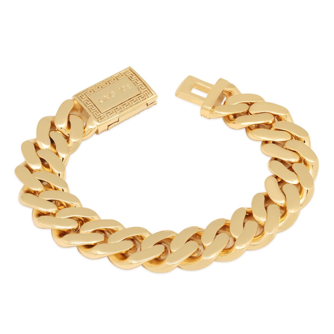 15mm Iced Miami Cuban Link Bracelet