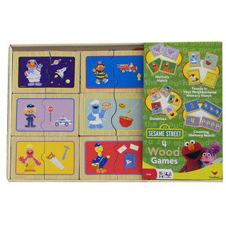 Sesame Street Wood Game Box