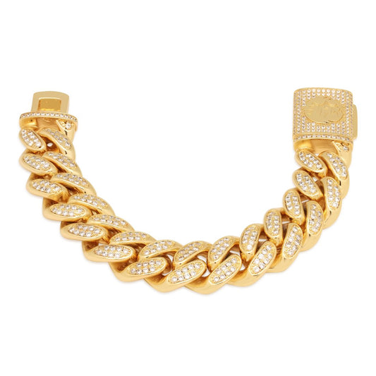 18mm Iced Miami Cuban Link Bracelet