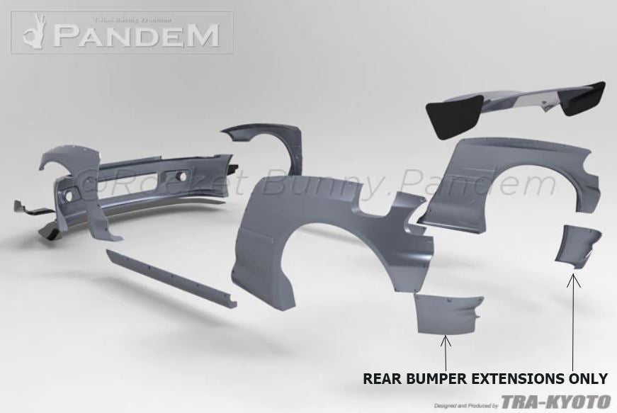 GReddy 92-95 Honda Civic Hatchback EG Pandem Rear Bumper Extensions (gre17050116)