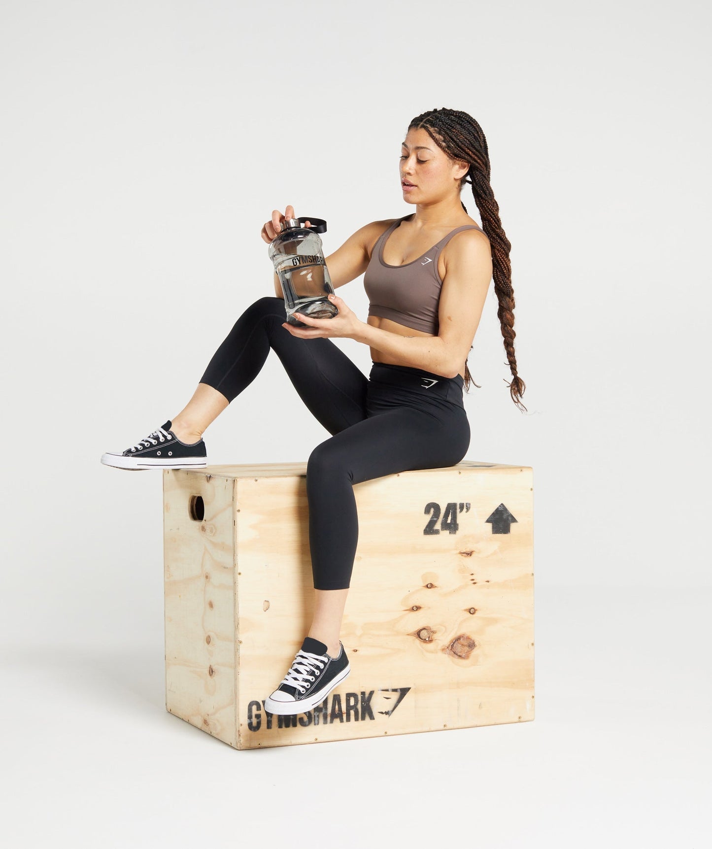 Gymshark 2.2L Water Bottle - Black