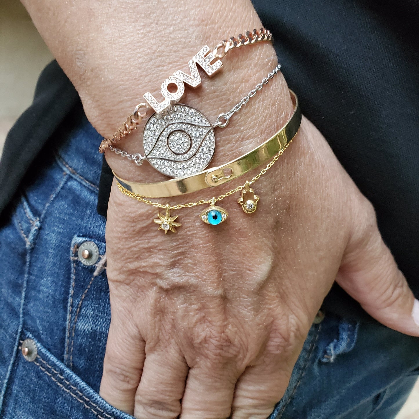 LOVE Bracelet in Sparkling Stones for Women and Girls